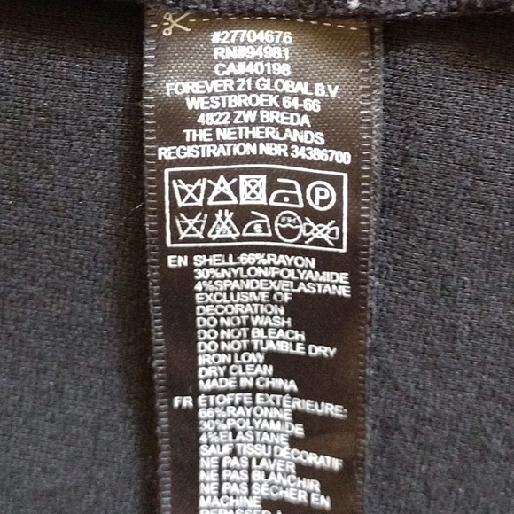 Forever 21 - Black 3 Quarter Sleeves Blouse - Picture 12 of 13